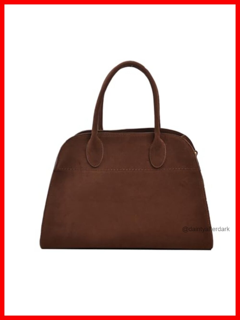 Suede PU Leather Tote Bag Top Handle Shoulder Handbag Removable Strap